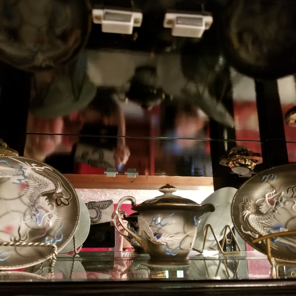 Vintage Japanese Moriage Dragonware Set